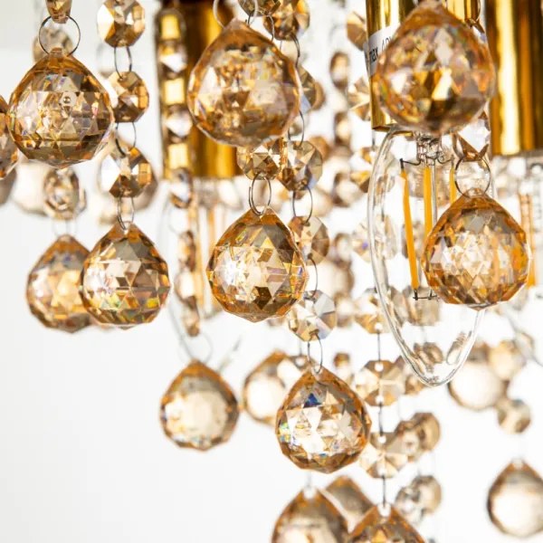 Globo 63040545 - Plafoniera LONDON 5xE14/40W/230V diametro 46 cm oro