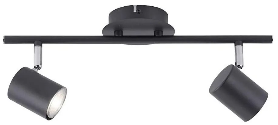 Leuchten Direkt 11942-13 - Faretto LED TARIK 2xGU10/5W/230V antracite