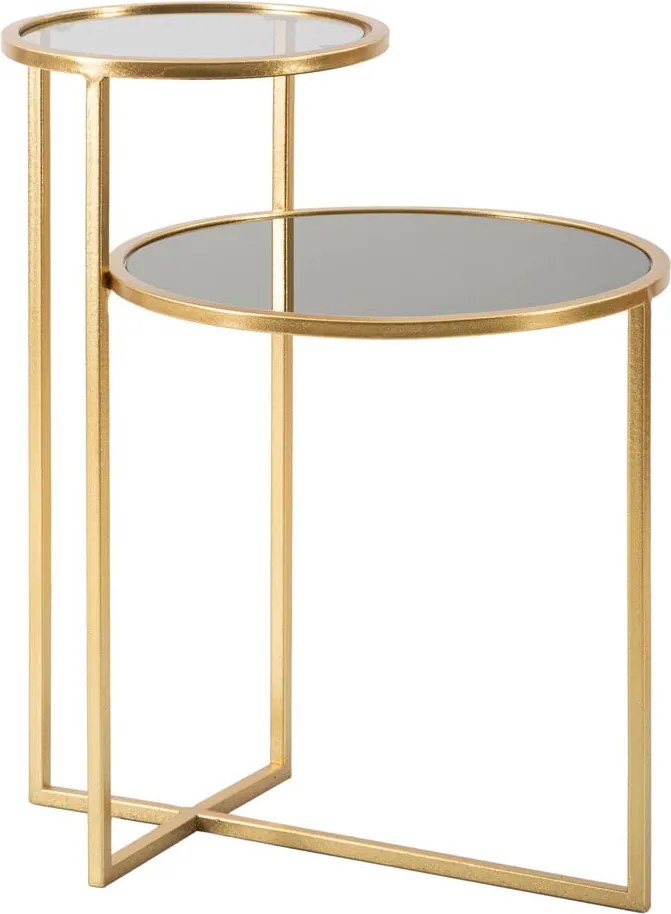 Tavolino rotondo in oro 40x50 cm - Mauro Ferretti