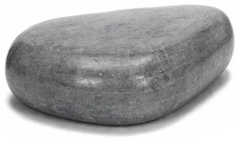 Tavolino moderno pietra grigio cm 74 x 123 x h 27