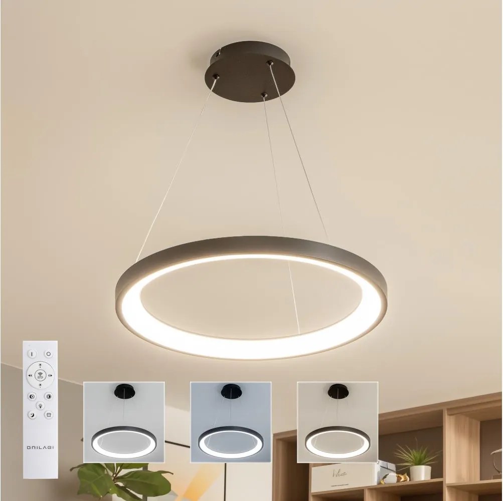 Brilagi - Lampada a sospensione dimmerabile su cavo FALCON SLIM LED/42W/230V Ø 50 cm nero +DO