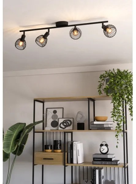 Eglo 901042 - Faretto SONNINO 4xE14/40W/230V nero