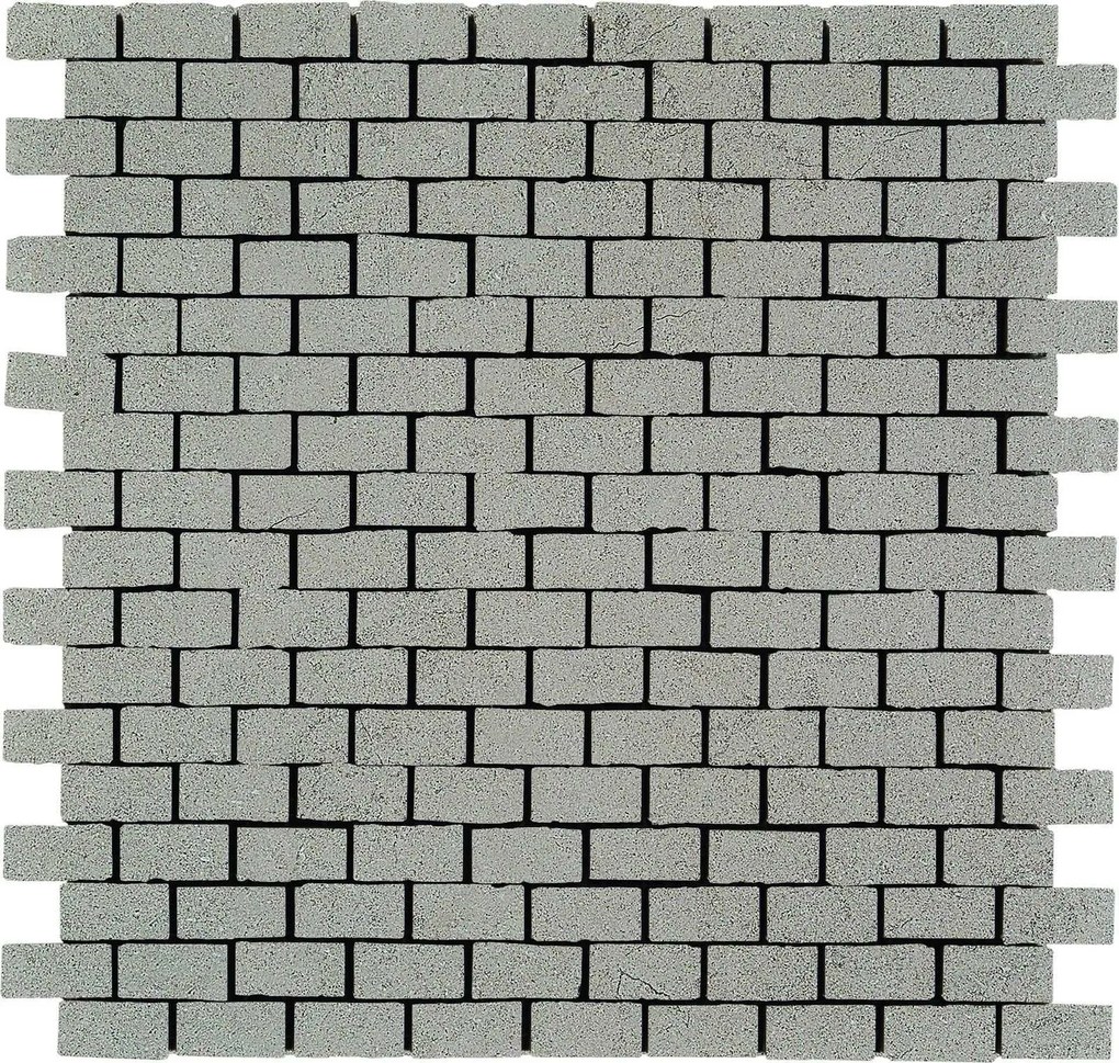 Mosaico 30x30 spaccatella 9,5 mm in gres porcellanato grigio Ragno Realstone Jerusalem 00R12304