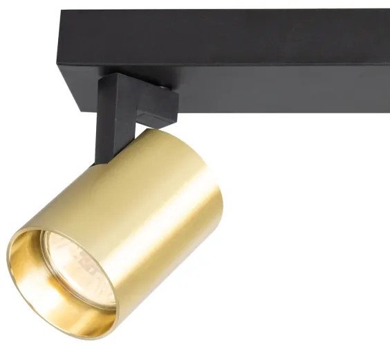 Faretto VOLF 2xGU10/10W/230V oro/nero