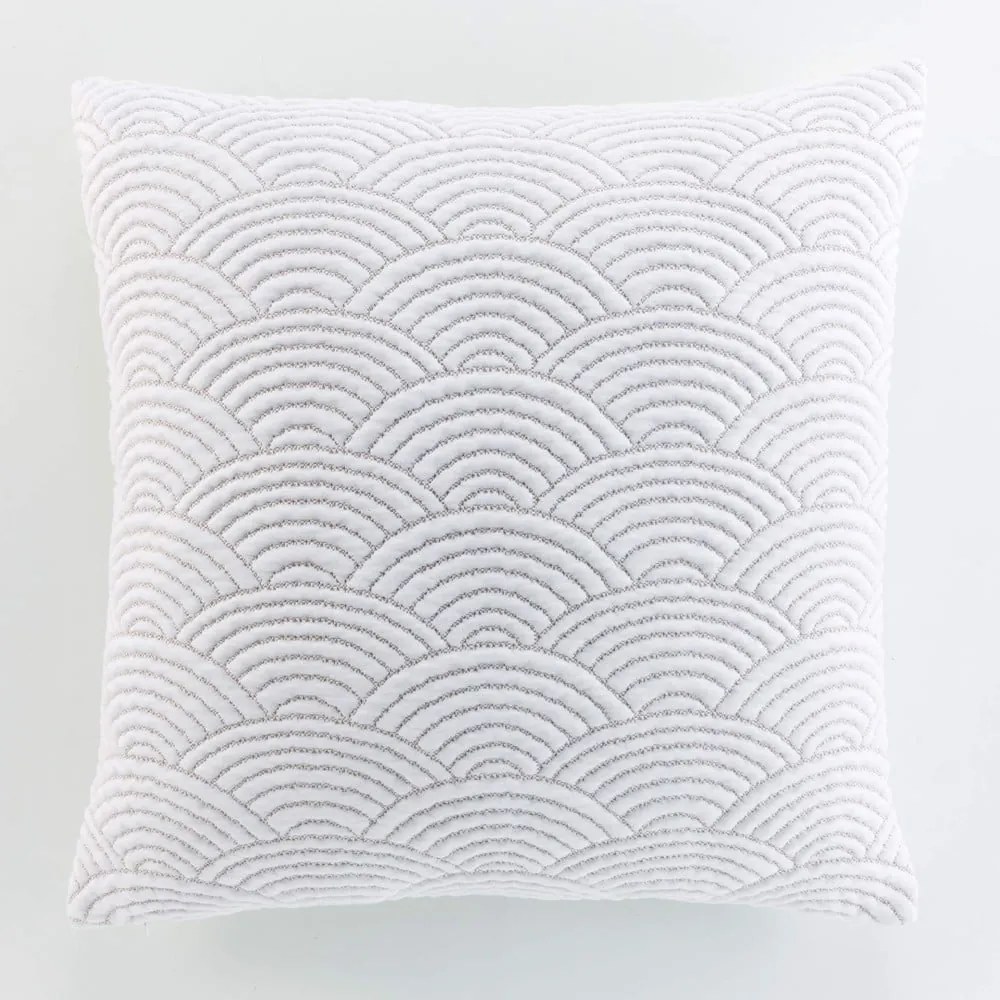 Set con copriletto e federa bianco/beige in jersey 240x260 cm Cassandra – douceur d'intérieur