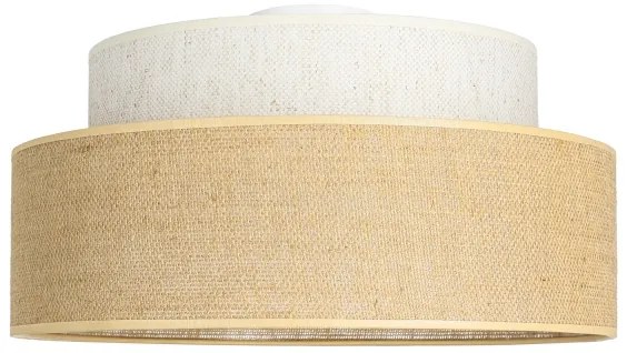 Plafoniera BOHO 1xE27/60W/230V diametro 40 cm color crema/beige