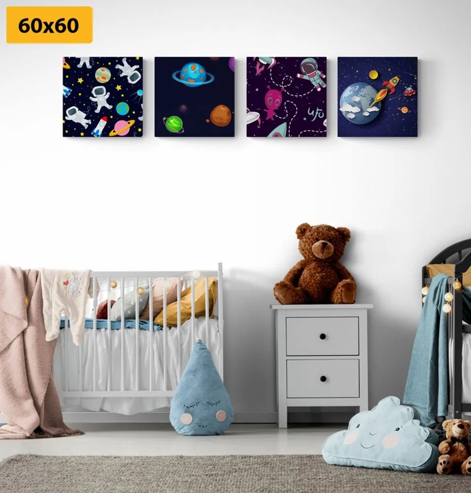 Set di quadri – Mondo cosmico