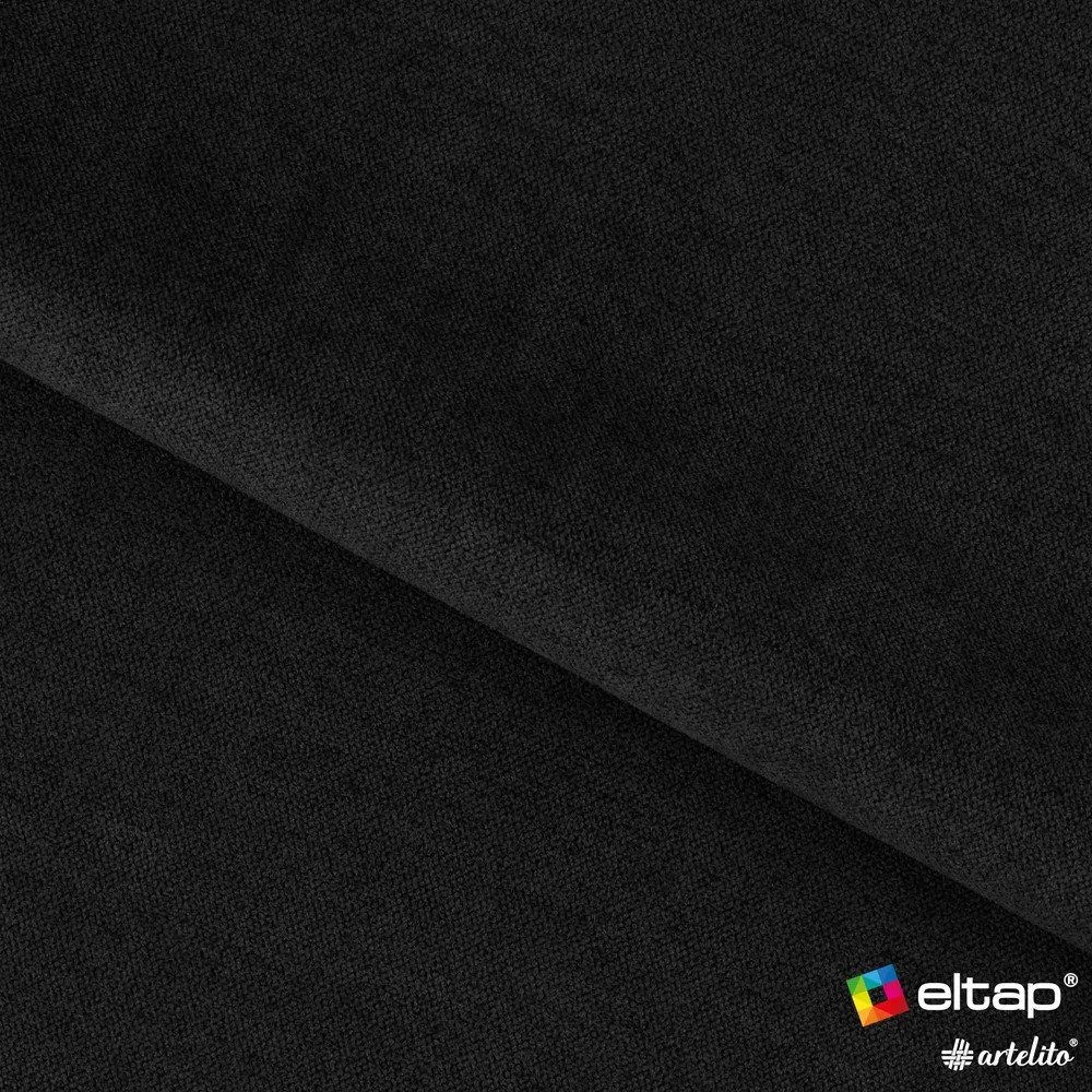 Divano grigio scuro allungabile/con contenitore e rivestimento in ciniglia 214 cm Fulgeo – ELTAP