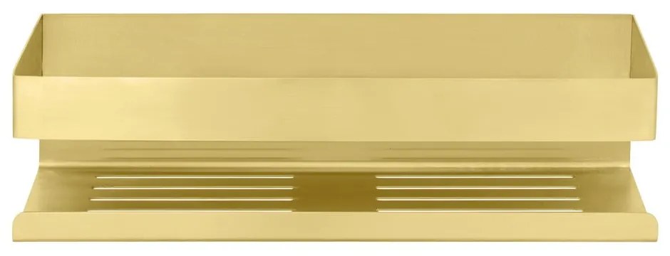 Mensola da bagno color oro adesiva in acciaio inox Genova Matt - Wenko