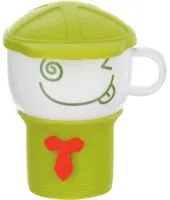 Mug con coperchio verde da 280 ml