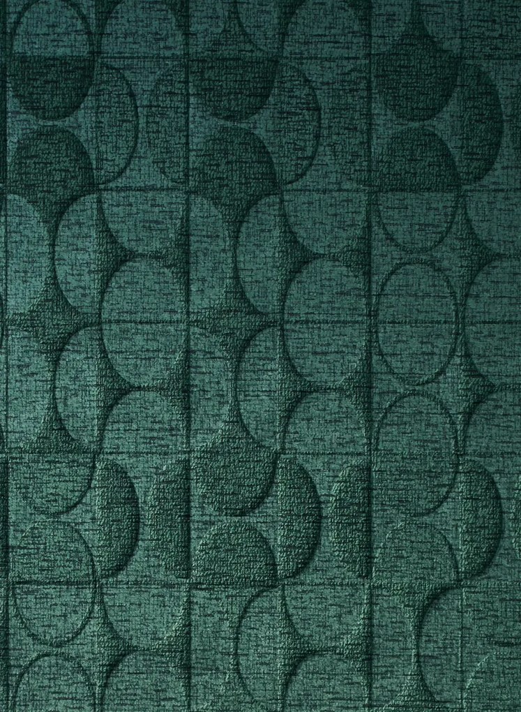 Arte International Carta da parati Curve - Petrol
