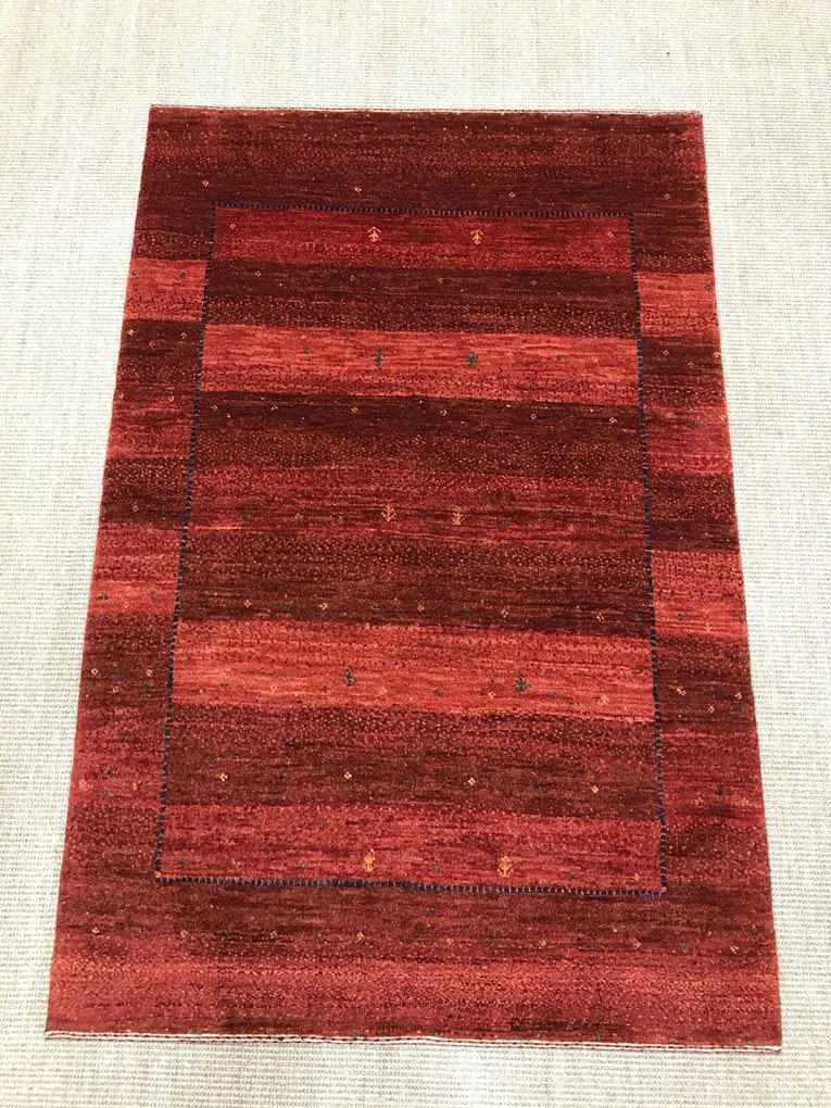 Loribaft Tappeto persiano 90x140 Rosso (Iran) Annodato A Mano