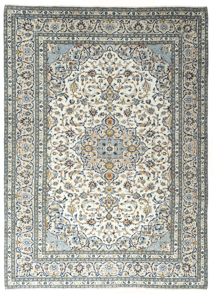 Kashan Tappeto 250 x 340 Beige (Iran) Annodato A Mano