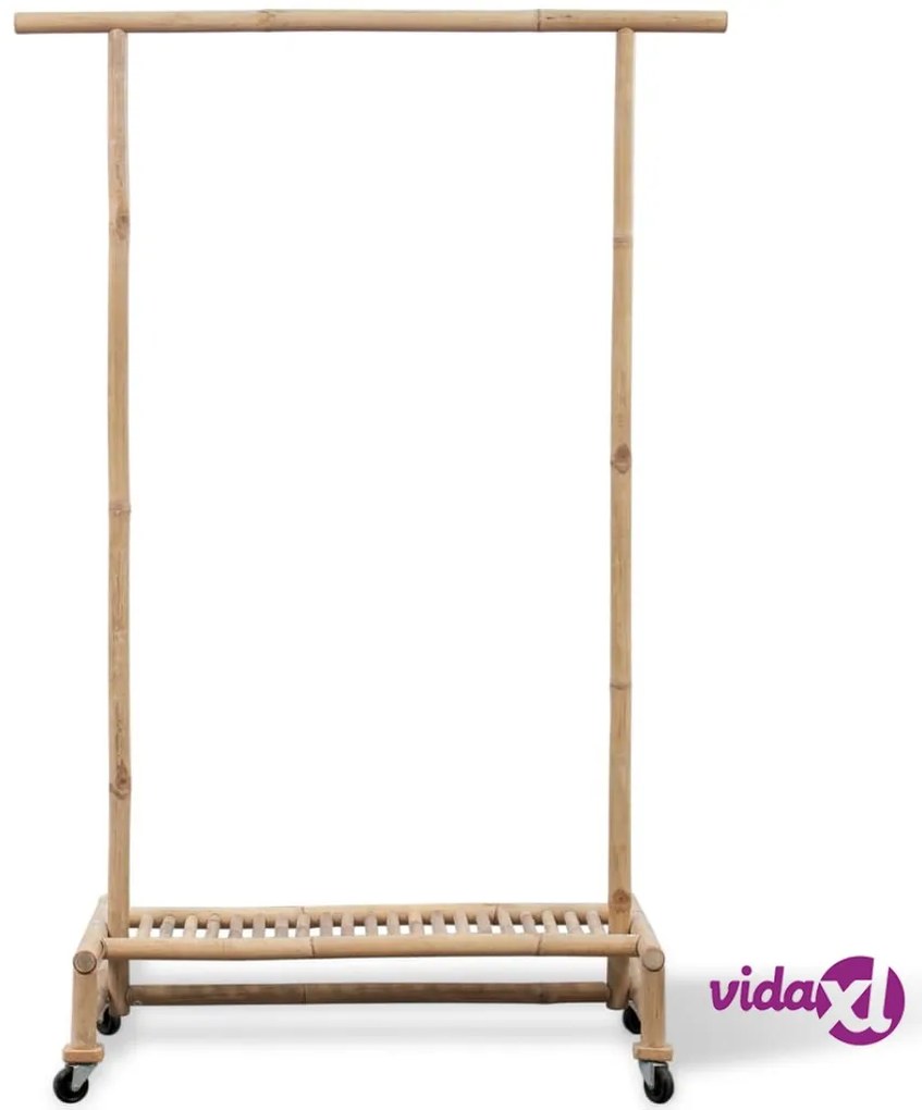 vidaXL Supporto Appendiabiti in Legno di Bambù