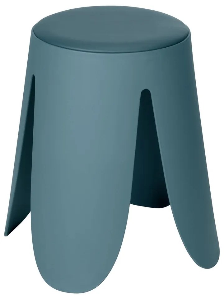 Sgabello color petrolio in plastica impilabile Comiso – Wenko