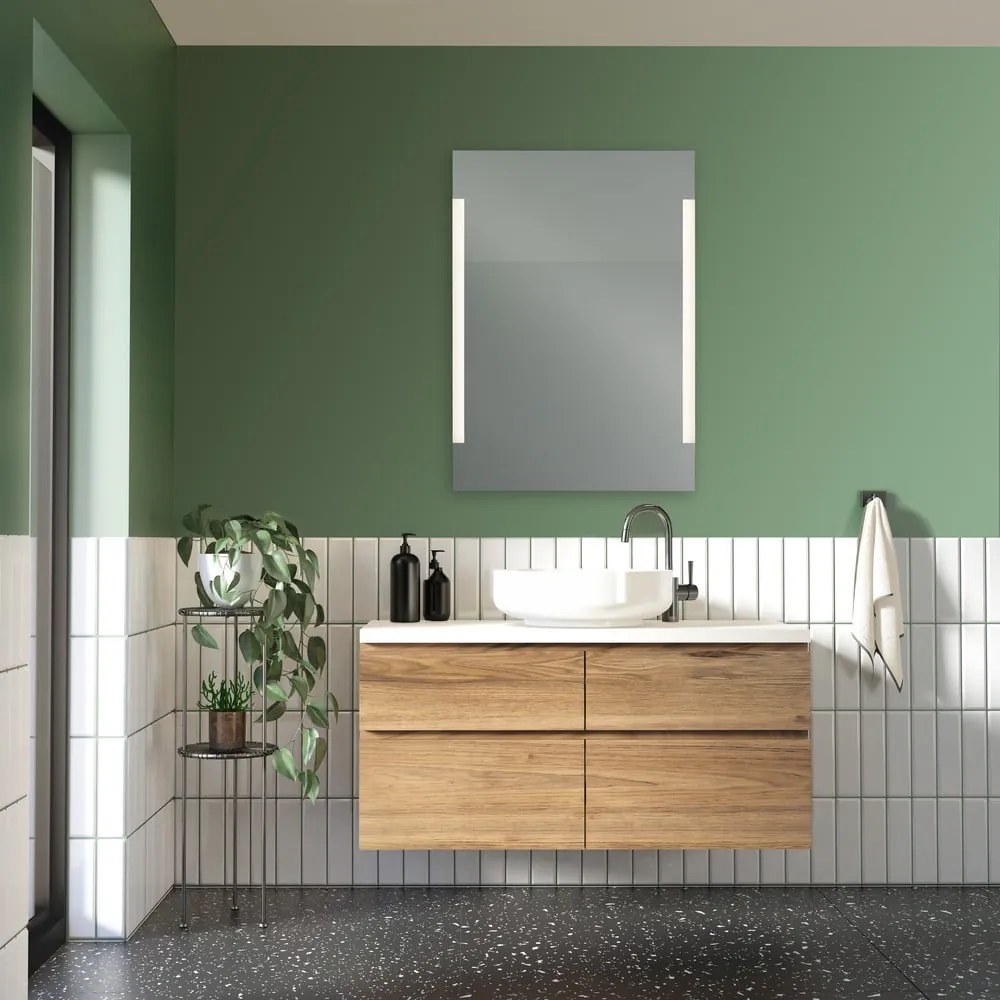 Specchio da parete con illuminazione 50x70 cm Lucia - Mirrors and More