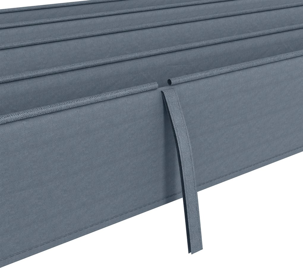 Telo di Ricambio per Pergola da Giardino 286x245 cm in Poliestere Grigio Scuro...