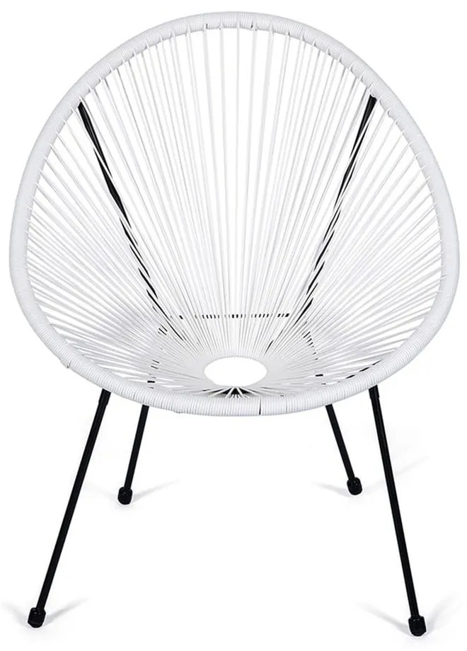 Poltrona da esterno bianca in metallo e plastica Avocado Comfort – Bonami Selection