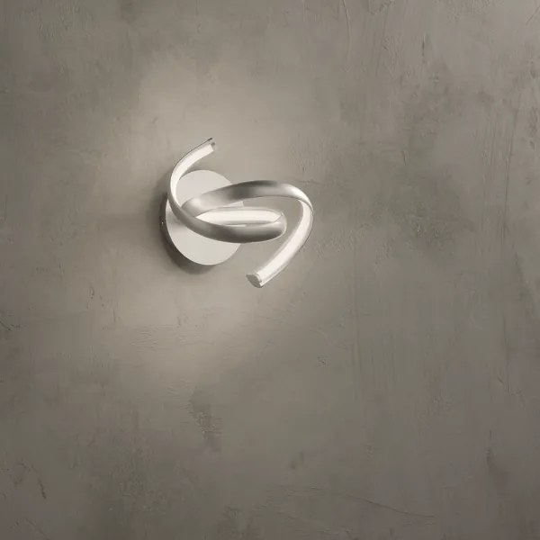 Lampada applique 22x20 cm LUMEN a LED in metallo Silver