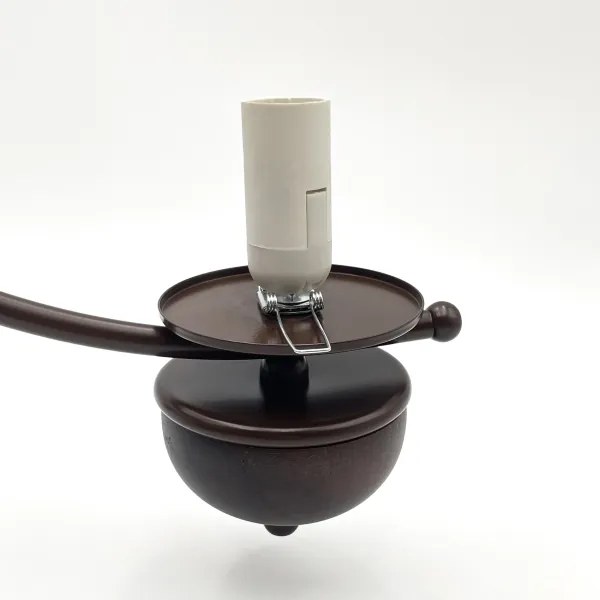 Brilagi - Lampadario LED a catena COTTAGE 3xE14/40W/230V faggio/marrone/bianco