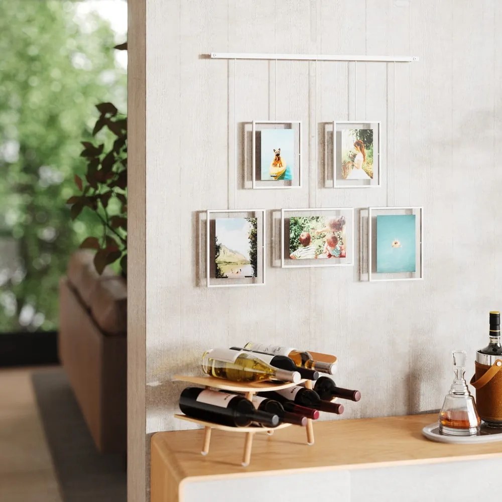 Cornici da parete in metallo bianco in set da 5 66x69 cm Exhibit - Umbra