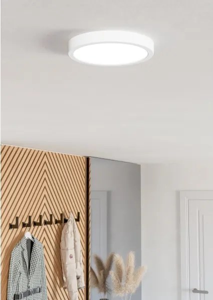 Eglo 901376 - Plafoniera dimmerabile per bagno LED RGBW FUEVA-Z LED/11,2W/230V 21,1cm IP44 bianca