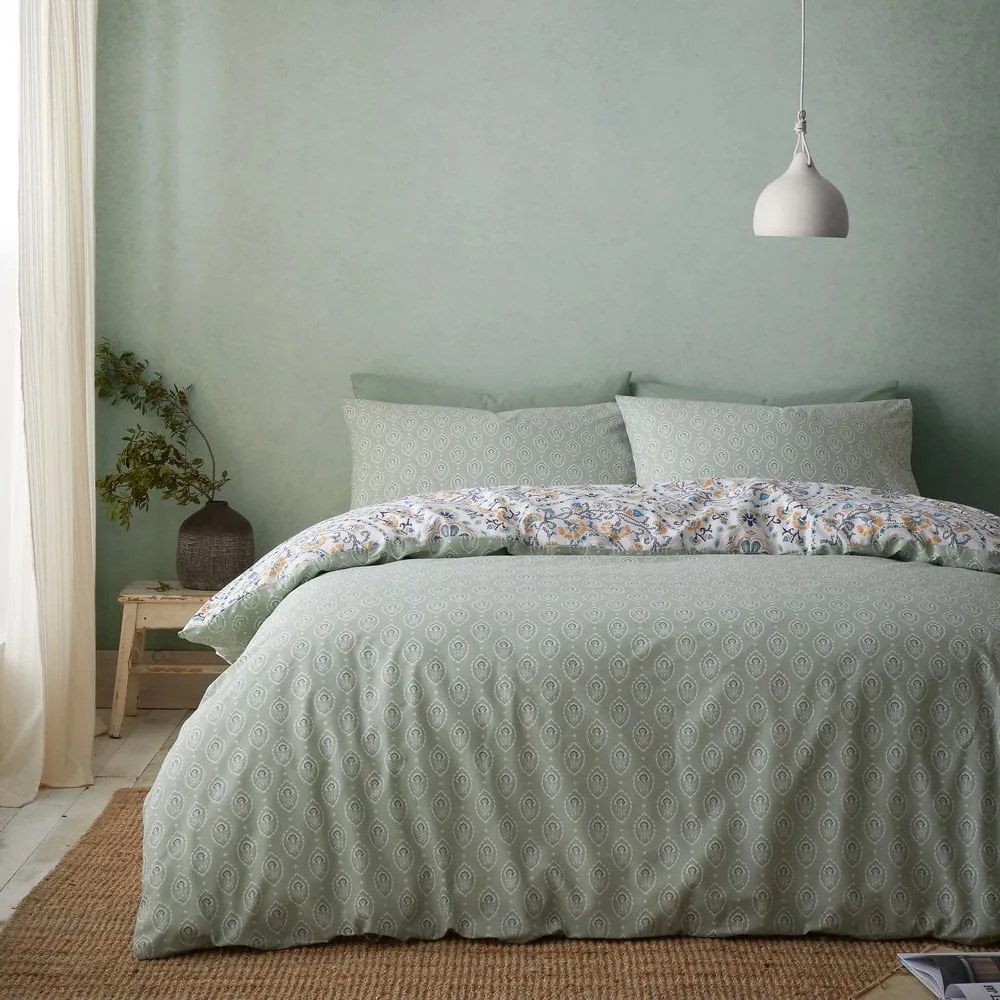 Biancheria da letto singola 135x200 cm Safiya Mandala - Pineapple Elephant