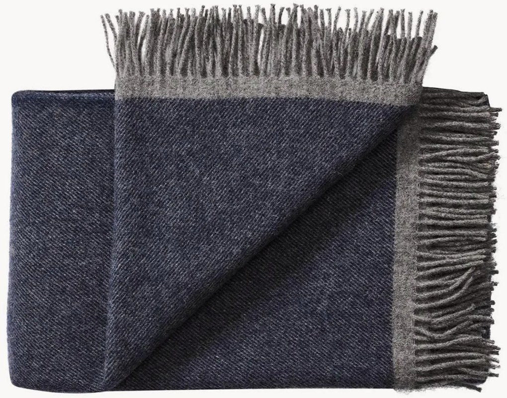 Coperta in lana con frange Alrø