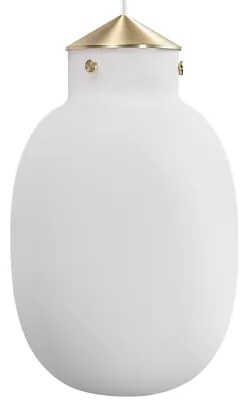 Nordlux - Lampadario a sospensione con filo RAITO 1xE27/25W/230V ottone/bianco