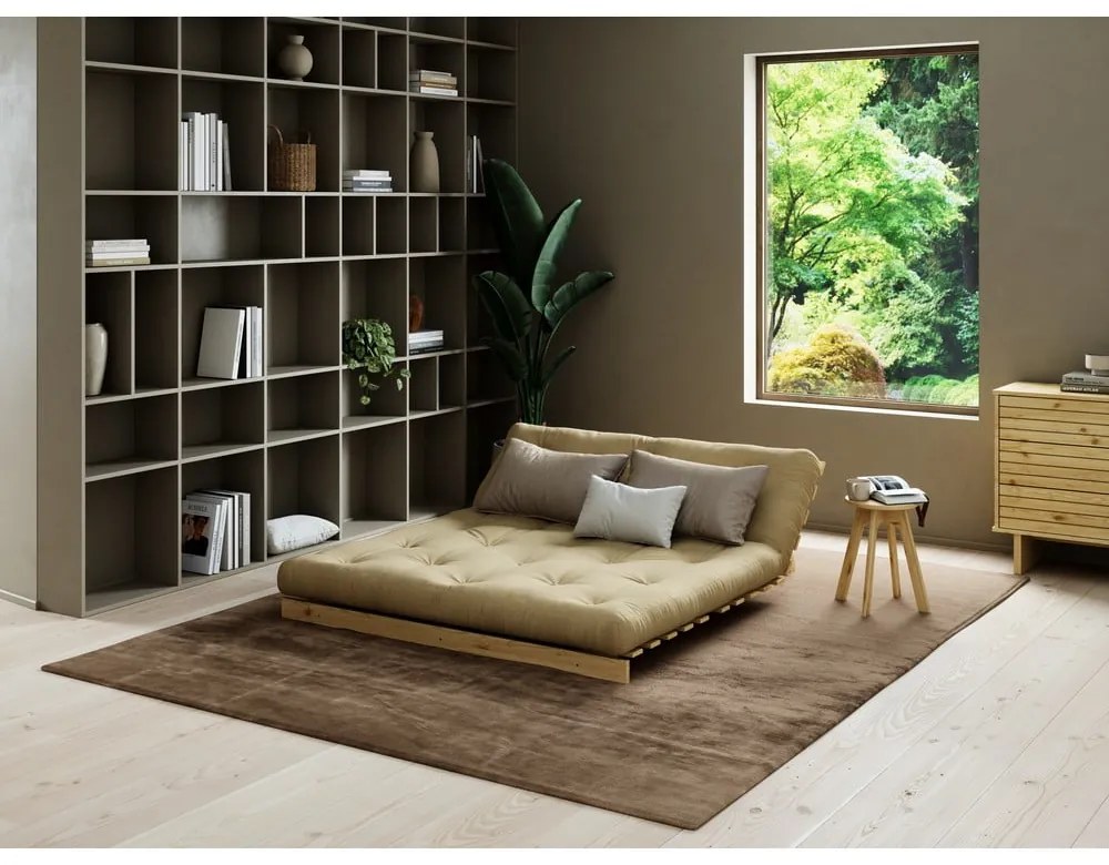 Divano letto beige 160 cm Roots - Karup Design