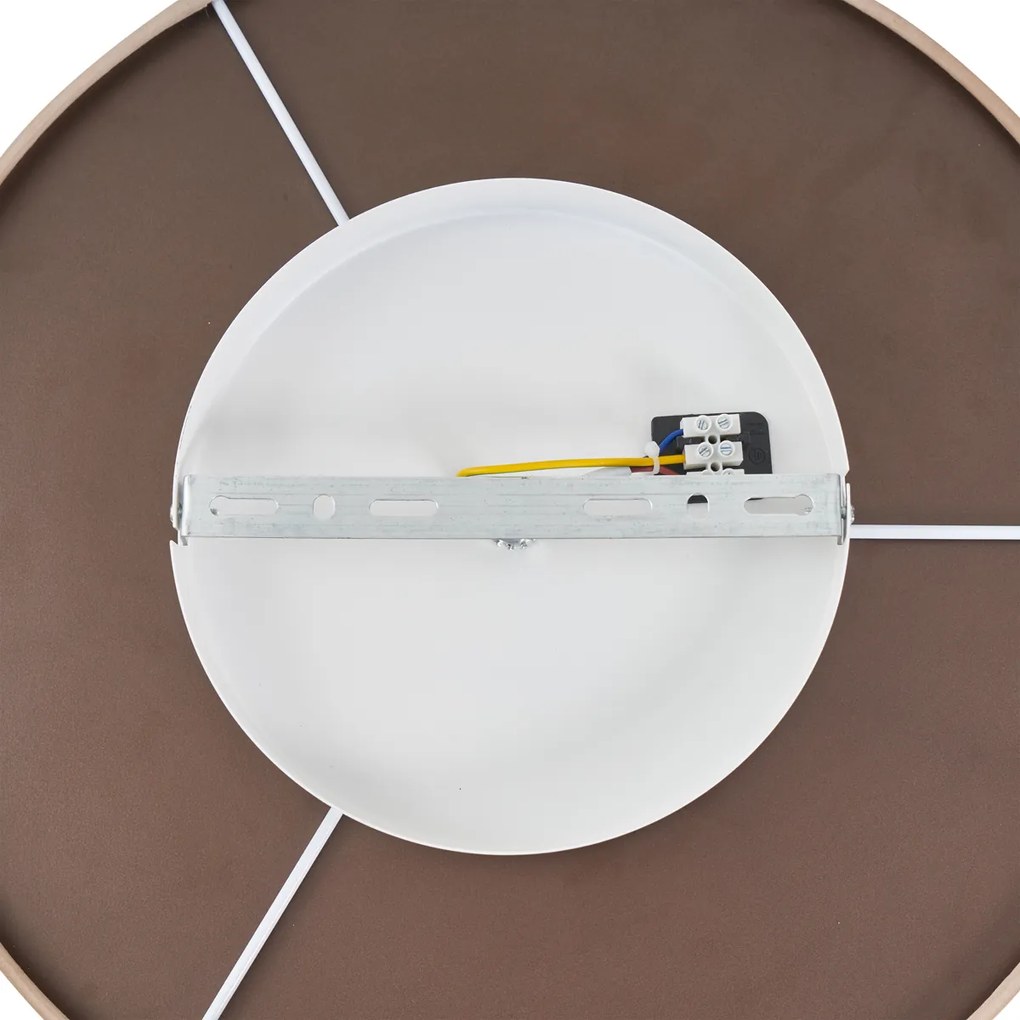 Plafoniera moderna beige in tessuto con LED dimmerabile a 3 livelli - Bredow