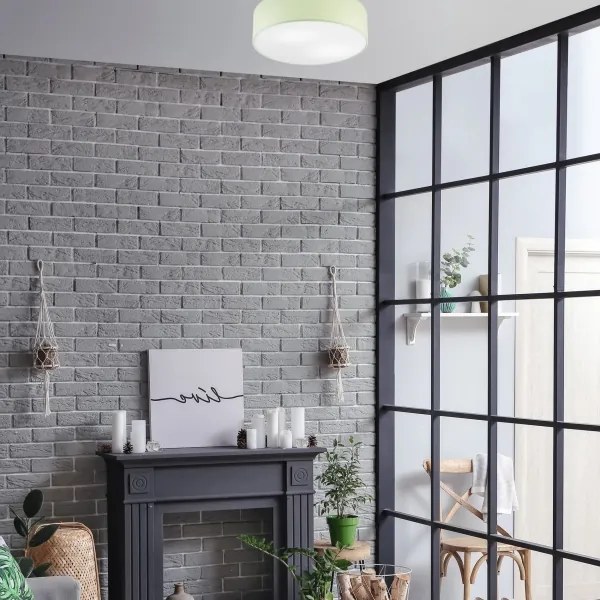 Plafoniera SIRJA PASTEL DOUBLE 4xE27/15W/230V diametro 45 cm verde