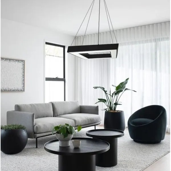 Lampadario LED a sospensione con filo LED/40W/230V 4000K 60x60 cm