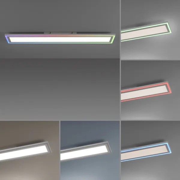 Leuchten Direkt 1490116-LED RGB Lampada da soffitto dimmerabile EDGING LED/24W/230V