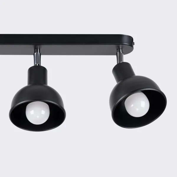 Sollux SL.1318 - Faretto ELBA 3xE27/15W/230V nero