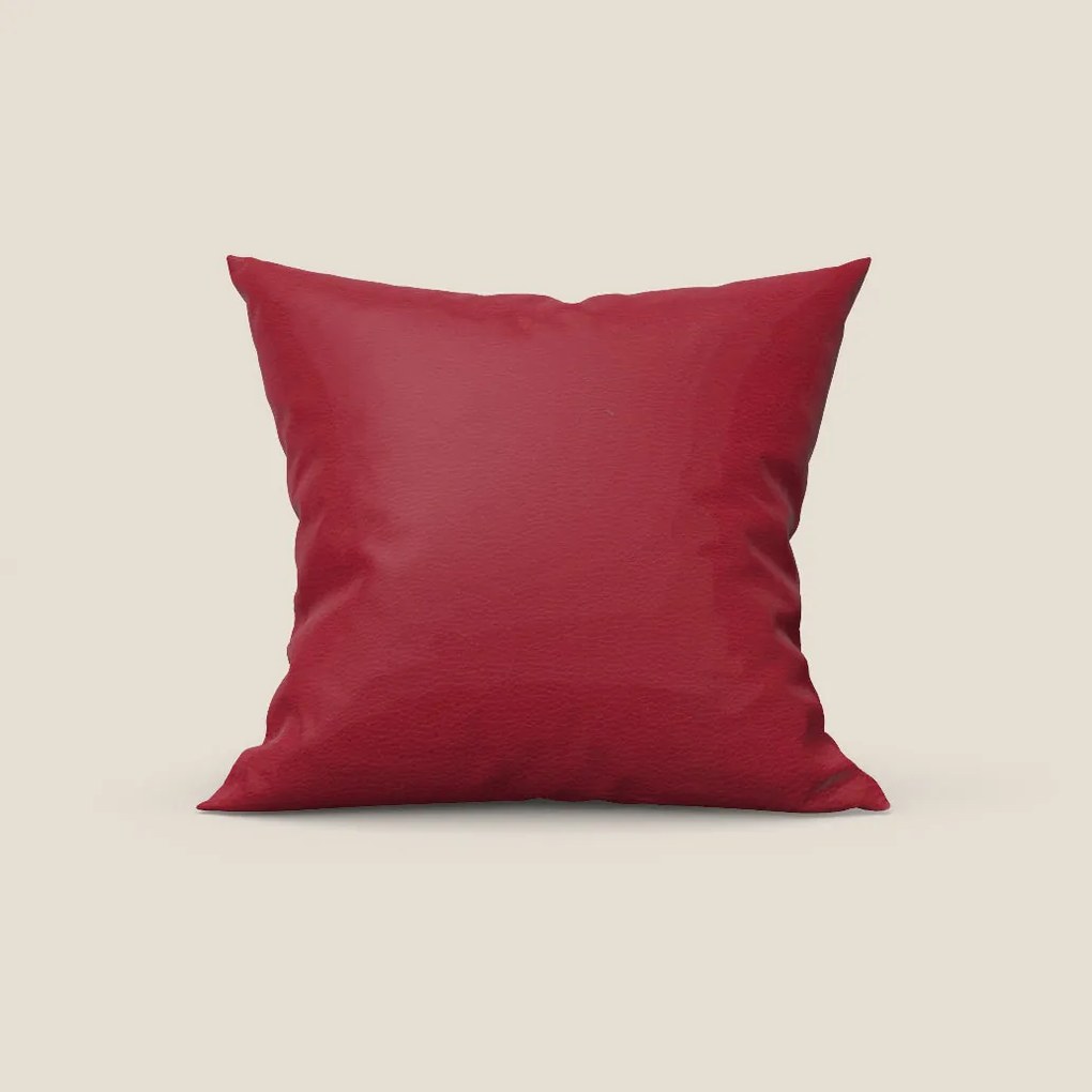 Florida cuscino disponibile in diversi colori realizzato in ecopelle resistente impermeabile T04 rosso
