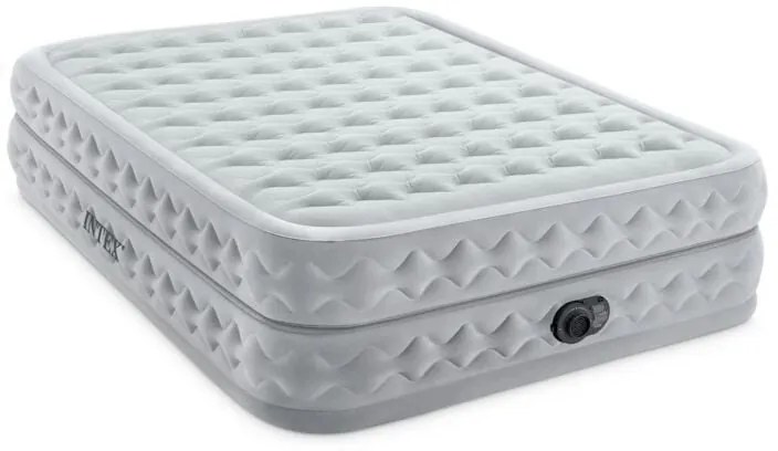 Materasso matrimoniale autogonfiante Intex airbed dura-beam supreme air-flow' con pompa elettrica incorporata grigio 152x203x51 cm - cod. 64490nd