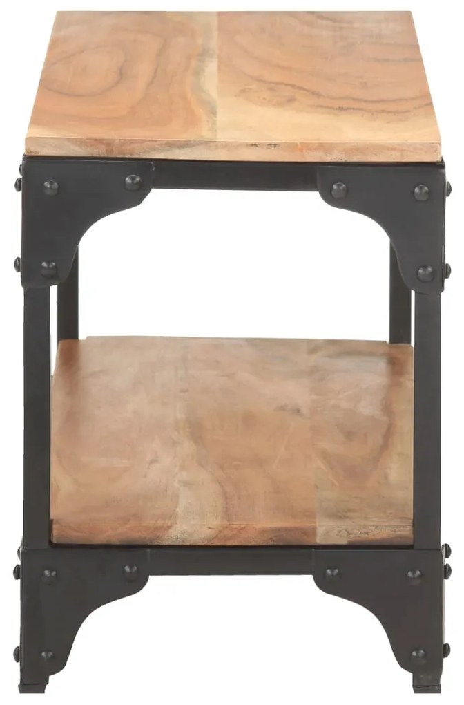 Tavolino da salotto 90x30x40 cm in legno massello di acacia