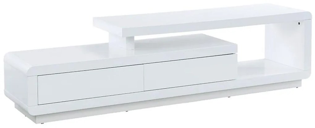 SALDI -  Mobile TV - 2 cassetti - MDF laccato Bianco - ARTABAN