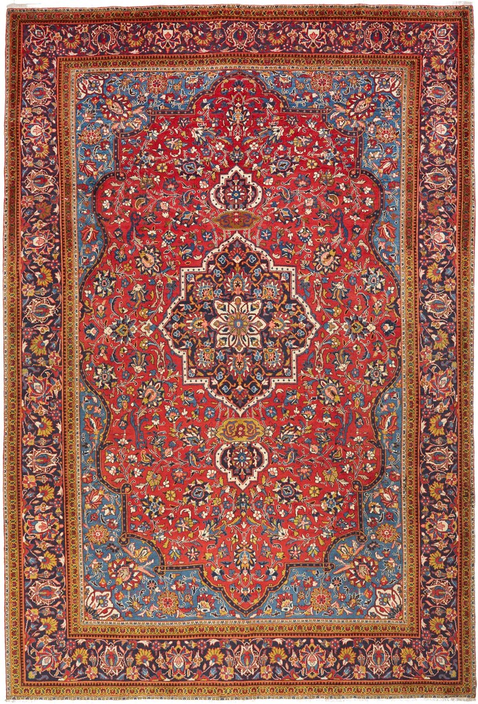 Sarouk Tappeto persiano 320 x 220 Rosso (Iran) Annodato A Mano