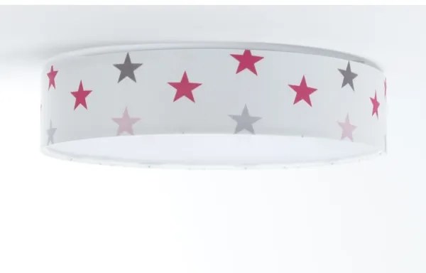 Luce LED dimmerabile GALAXY KIDS LED/24W/230V stelle bianche/rosa/grigio + tc