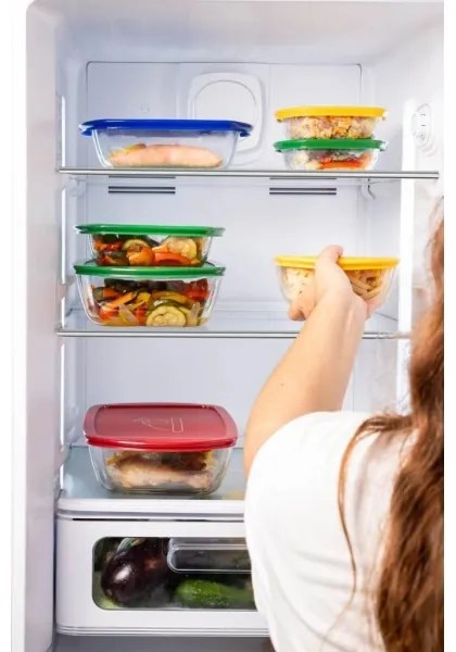 Set da 2 contenitori alimentari in vetro PYREX 1,2/2,5 l