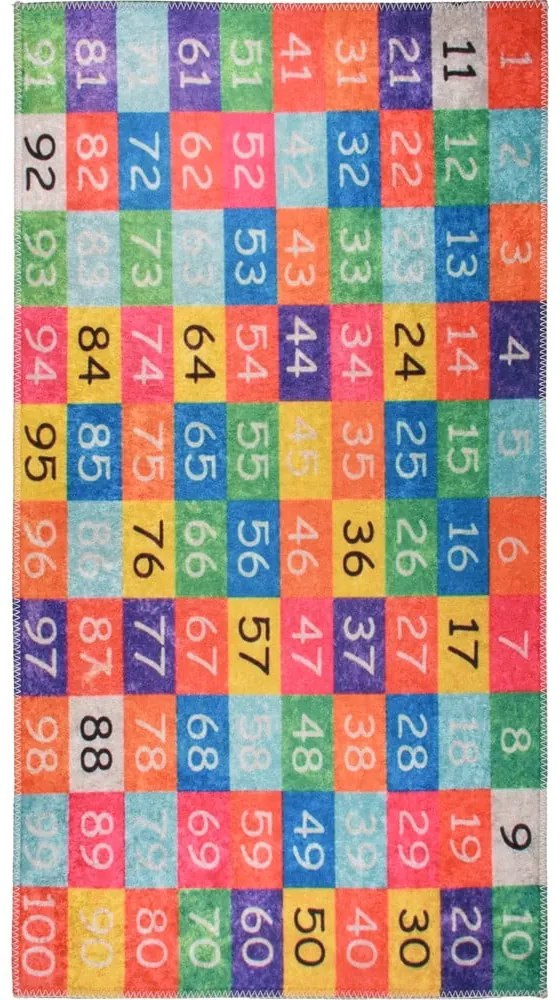 Tappeto da gioco per bambini lavabile 100x160 cm One to Hundred – Vitaus