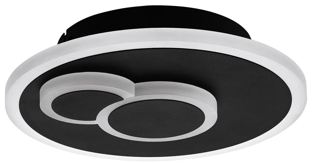 Plafoniera Moderna Cadegal Acciaio Nero Luce Led Integrato 7,8W Ip20