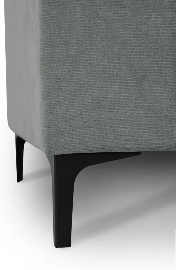 Divano angolare in grigio scuro (con penisola a destra) Copenhagen – Scandic