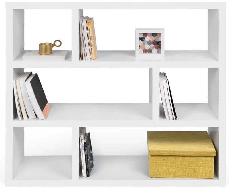 Libreria bianca 120x105 cm Dublin - TemaHome