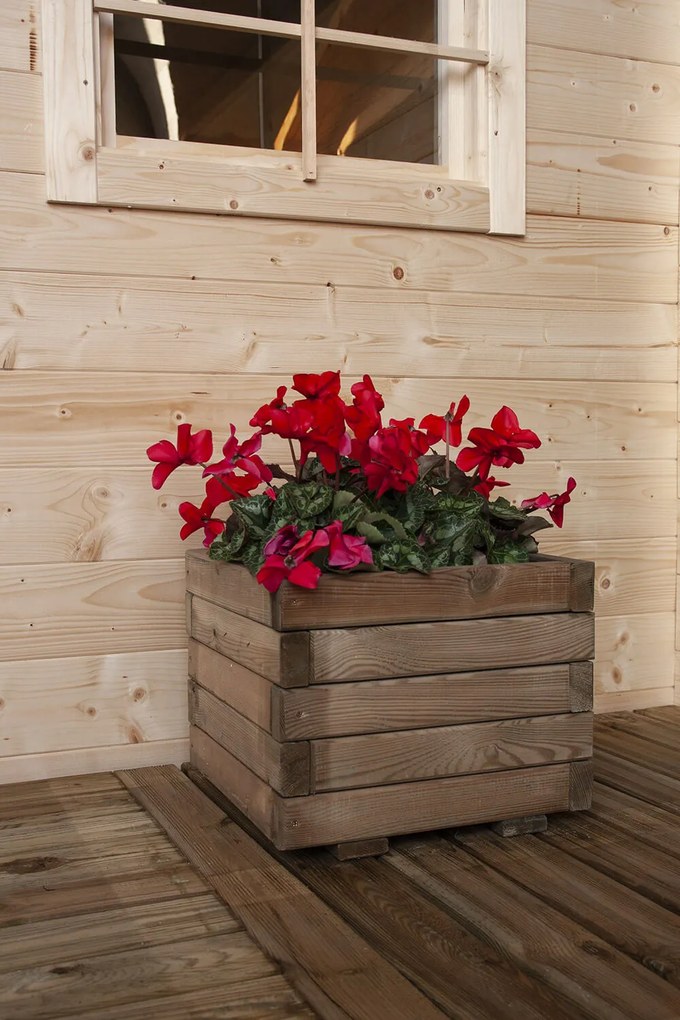 Fioriera da Giardino 40x40x32,5 cm in Legno...
