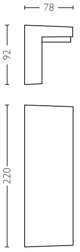 Philips 16483/93/P3 - Applique a LED da esterno BUSTAN 2xLED/4,5W IP44