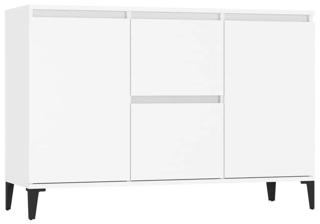 Credenza bianca 104x35x70 cm in truciolato