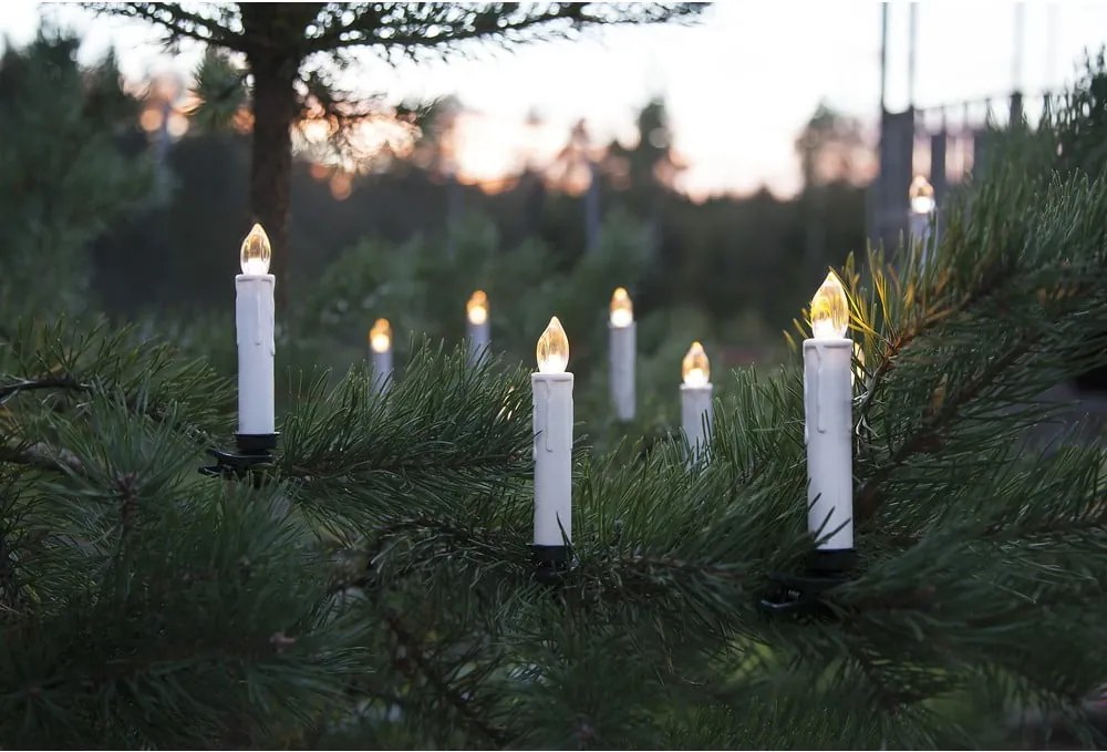 Set di 10 candele LED con telecomando Albero, altezza 13,5 cm - Star Trading
